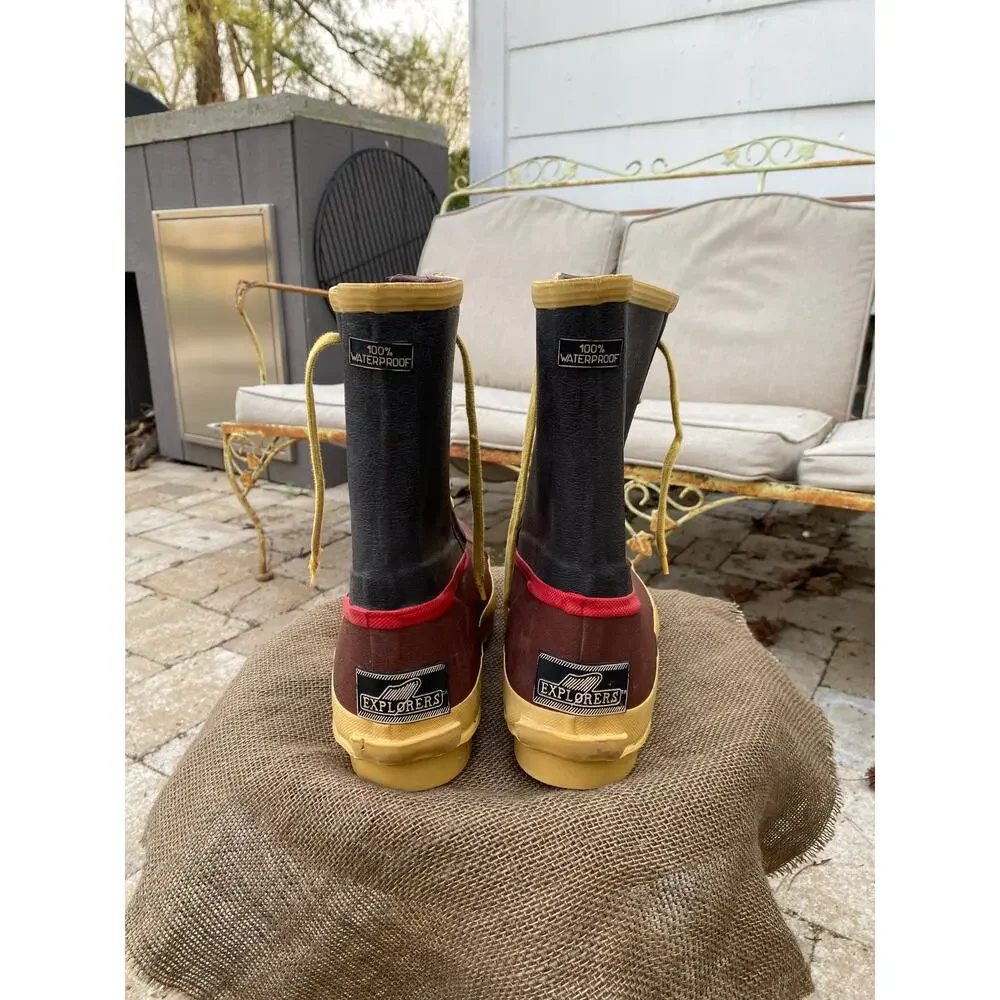 Vintage Explorers Steel Shank Rubber Muck Boots |‎ 1980s - (Men's 10)